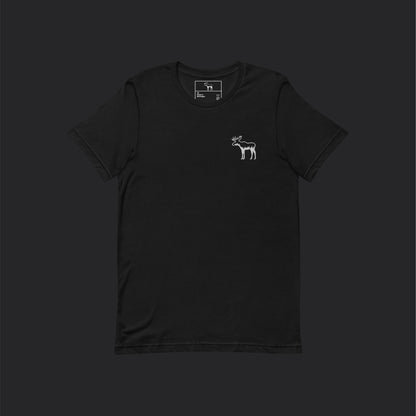 Embroidered The Forest Deepness Black Tee
