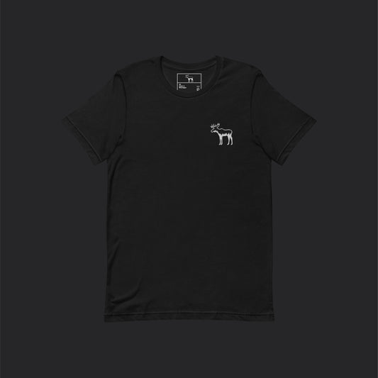Embroidered The Forest Deepness Black Tee