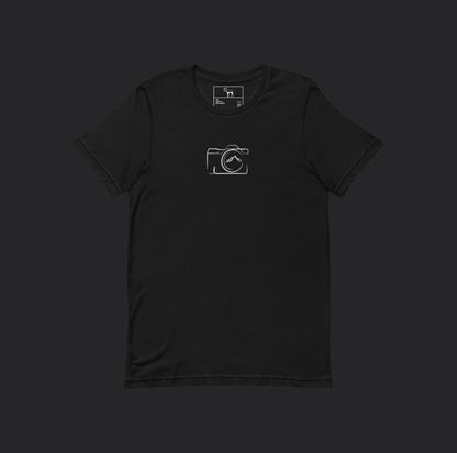 Embroidered Capture The Moment Black Tee