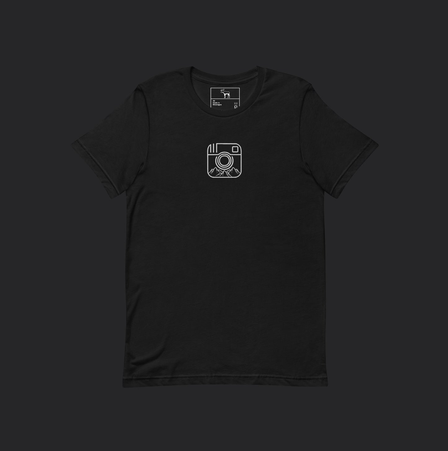 Embroidered See My View Black Tee