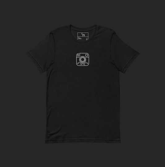 Embroidered See My View Black Tee