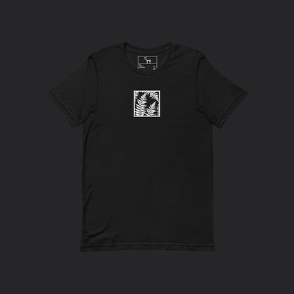 Embroidered Be My Fern Black Tee