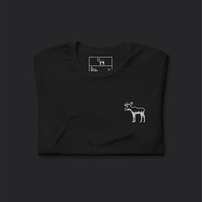 Embroidered The Forest Deepness Black Tee