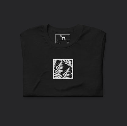 Embroidered Be My Fern Black Tee