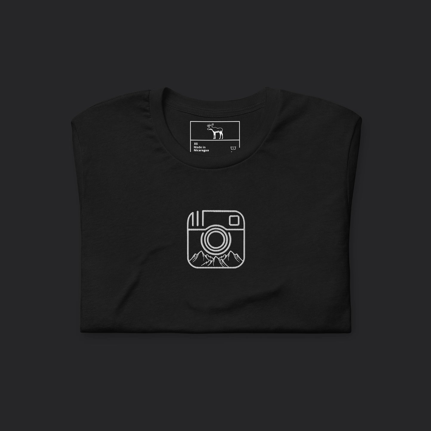 Embroidered See My View Black Tee
