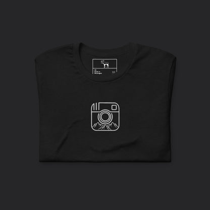 Embroidered See My View Black Tee