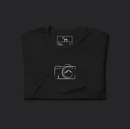 Embroidered Capture The Moment Black Tee
